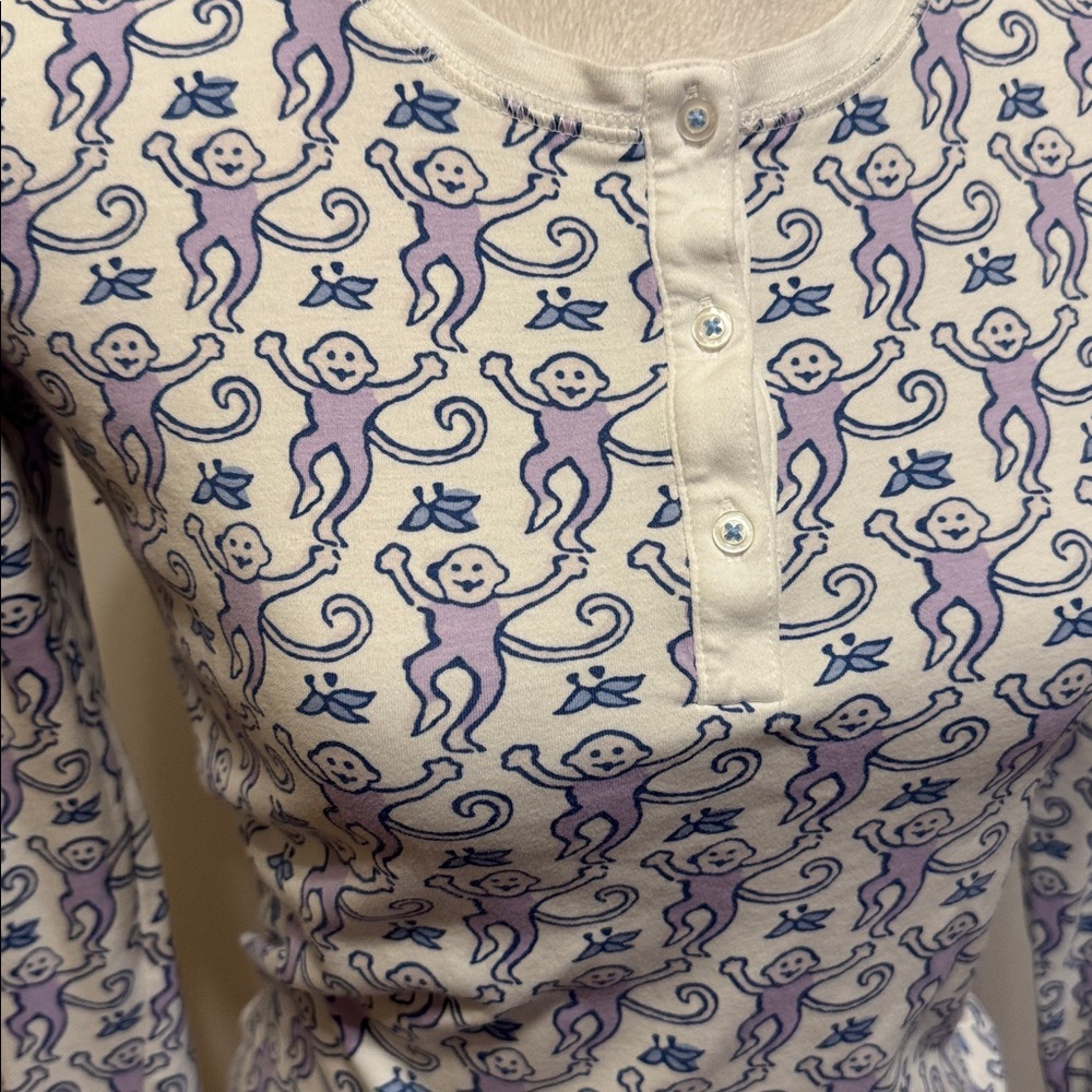 Roller Rabbit Monkey Pajama Top - Picture 8 of 10